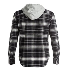 dcshoes, Runnels Flannel - Camicia a maniche lunghe con cappuccio, BLACK RUNNELS (kvj4) Runnels Flannel - Hooded Long Sleeve Shirt EDYWT03111
