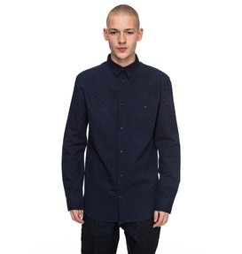 dcshoes, Swalendalen - Chemise texturée à manches longues, DARK INDIGO (byj0) Swalendalen - Textured Long Sleeve Shirt EDYWT03167