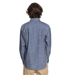 dcshoes, Men's Henlow Long Sleeve Shirt, INDIGO CHAMBRAY (ktw0) Henlow - Long Sleeve Shirt EDYWT03185
