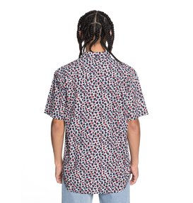 dcshoes, Men's Hepscott Short Sleeve Shirt, DARK INDIGO (byj0) Hepscott - Short Sleeve Shirt EDYWT03191
