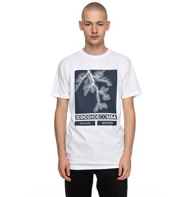 dcshoes, Men's Stop Activities Tee, SNOW WHITE (wbb0) Stop Activities - T-Shirt EDYZT03703
