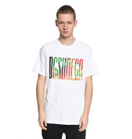 dcshoes, Men's Trippy Typed Tee, SNOW WHITE (wbb0) Trippy Typed - T-Shirt EDYZT03773