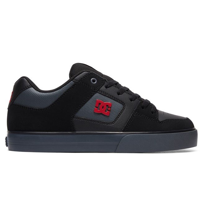 dcshoes, Men's Pure SE Shoes, DK SHADOW/TRUE RED (ksr) 0 Men's Pure SE Shoes Grey 301024 DC Shoes