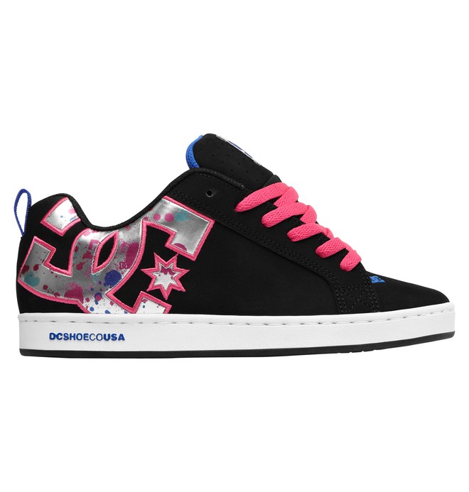 dcshoes, Women's Court Graffik SE Shoes, BLACK/SPLATTER (bs5) 0 Women's Court Graffik SE Shoes Black 301043 DC Shoes