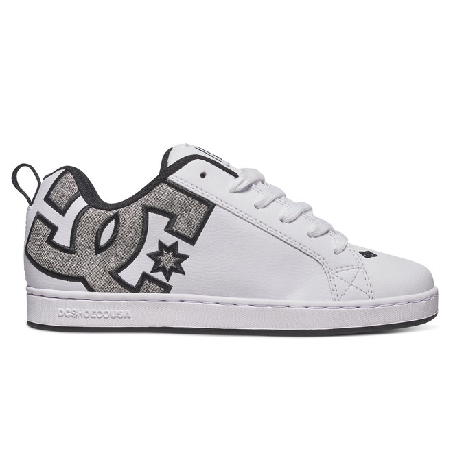 dcshoes, Women's Court Graffik SE Shoes, WHITE/CHARCOAL (wc5) 0 Women's Court Graffik SE Shoes White 301043 DC Shoes