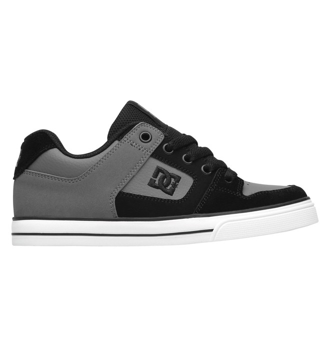 dcshoes, Boy's 4-7 Pure Shoes, CHARCOAL/BLACK (cb3) 0 Boy's 4-7 Pure Shoes Grey 301069A DC Shoes