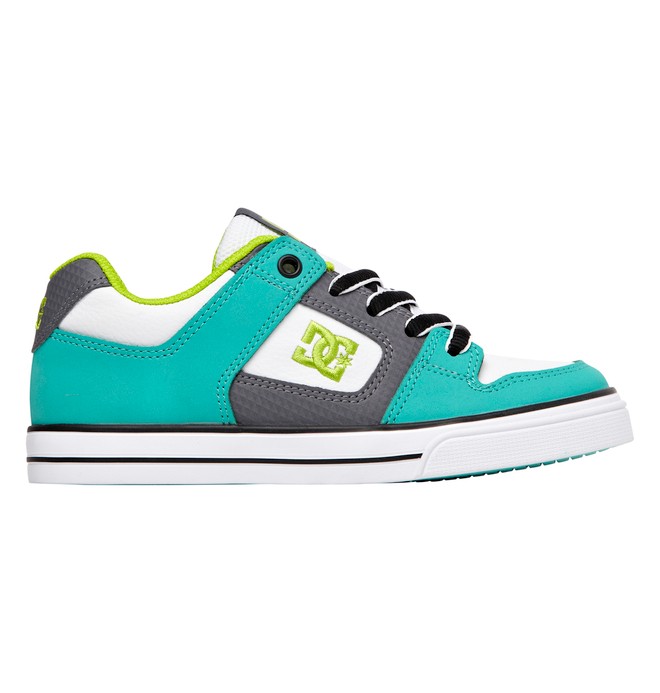 dcshoes, Boy's 4-7 Pure Shoes, AQUA (aqa) 0 Boy's 4-7 Pure Shoes Blue 301069A DC Shoes