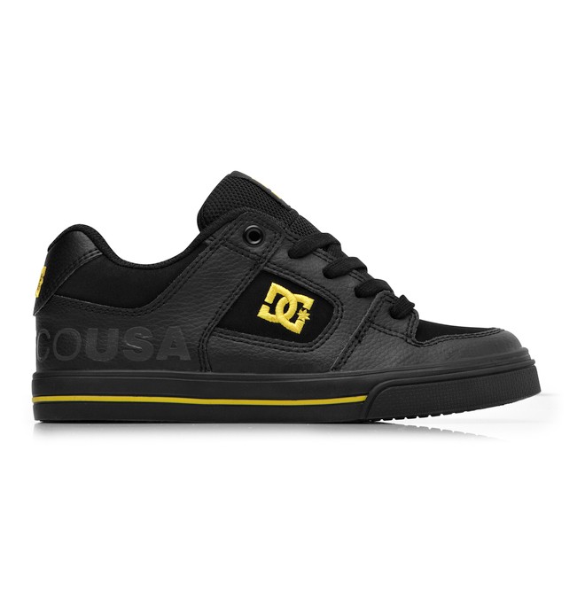 dcshoes, Boy's 4-7 Pure Shoes, BLACK/GOLD (bg3) 0 Boy's 4-7 Pure Shoes Black 301069A DC Shoes