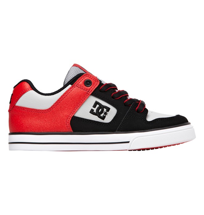 dcshoes, Boy's 4-7 Pure Shoes, RED/GREY (rgy) 0 Boy's 4-7 Pure Shoes Red 301069A DC Shoes