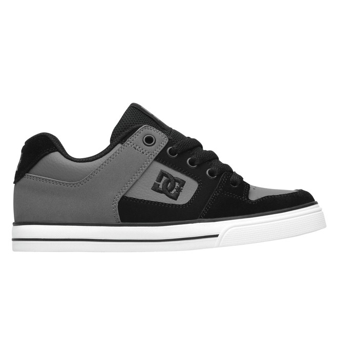dcshoes, Boy's 8-16 Pure Shoes, CHARCOAL/BLACK (cb3) 0 Boy's 8-16 Pure Shoes Grey 301069B DC Shoes