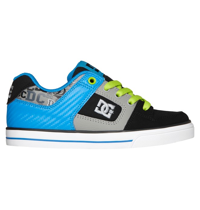 dcshoes, Boy's 8-16 Pure Shoes, BLUE (445) 0 Boy's 8-16 Pure Shoes Blue 301069B DC Shoes