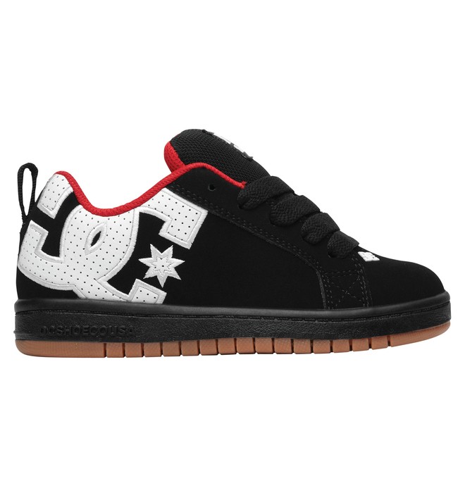 dcshoes, Kid's 4-7 Court Graffik SE Shoes, BLACK/WHITE/GUM (bw6) 0 Kid's 4-7 Court Graffik SE Shoes Black 301131A DC Shoes