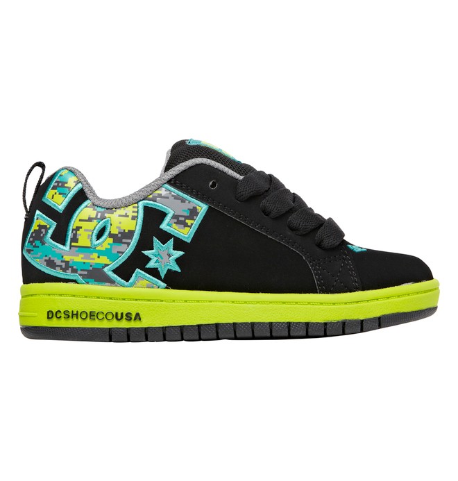 dcshoes, Kid's 4-7 Court Graffik SE Shoes, BLACK/CAMO PRINT (0cp) 0 Kid's 4-7 Court Graffik SE Shoes Black 301131A DC Shoes
