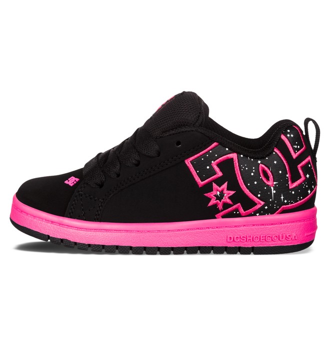 dcshoes, Kid's 4-7 Court Graffik SE Shoes, BLACK PRINT (bpt) 0 Kid's 4-7 Court Graffik SE Shoes Black 301131A DC Shoes