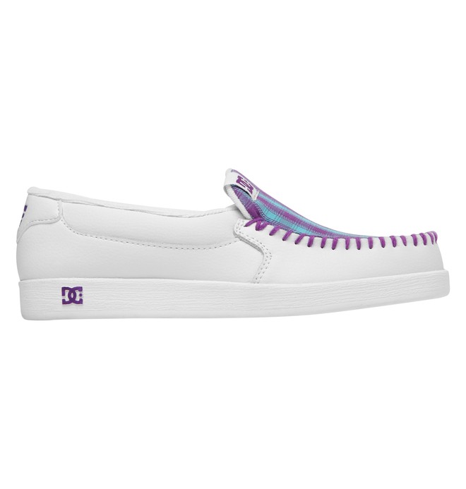 dcshoes, Women's Villain Shoes, WHITE/PURPLE (whp) 0 Women's Villain Shoes White 301360 DC Shoes