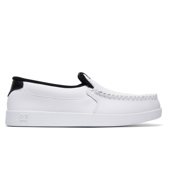 dcshoes, Men's Villain Slip On Shoes, WHITE/BLACK BASIC (wk3) 0 Men's Villain Slip On Shoes White 301361 DC Shoes