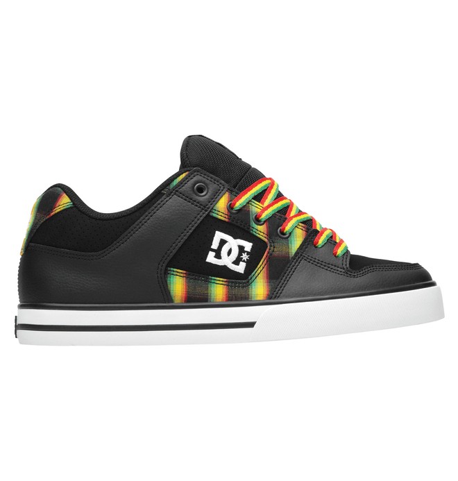dcshoes, Men's Pure XE Shoes, BLACK/RASTA (brs) 0 Men's Pure XE Shoes Black 301722 DC Shoes