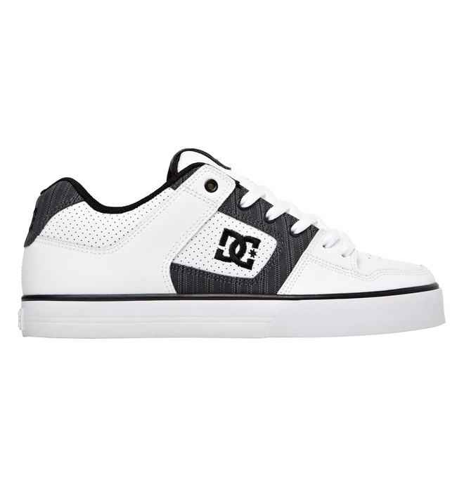 dcshoes, Men's Pure XE Shoes, WHITE/BLACK STRIPE (wst) 0 Men's Pure XE Shoes White 301722 DC Shoes