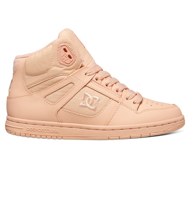 dcshoes, Women's Rebound High Shoes, PEACH CREAM (pcr) 0 Women's Rebound High Shoes Multicolor 302164 DC Shoes