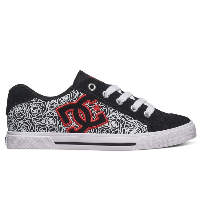 dcshoes, Women's Chelsea SE Shoes, BLACK/WHITE/RED (bw5) 0 Women's Chelsea SE Shoes Black 302252 DC Shoes