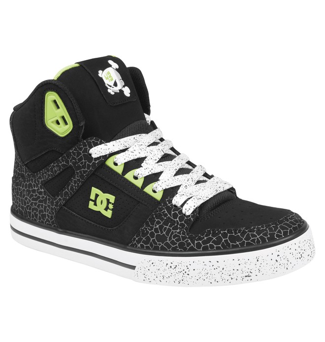 dcshoes, Men's Ken Block Spartan High Shoes, BLACK/SOFT LIME/BLACK (bmb) 0 Men's Ken Block Spartan High Shoes 302430 DC Shoes