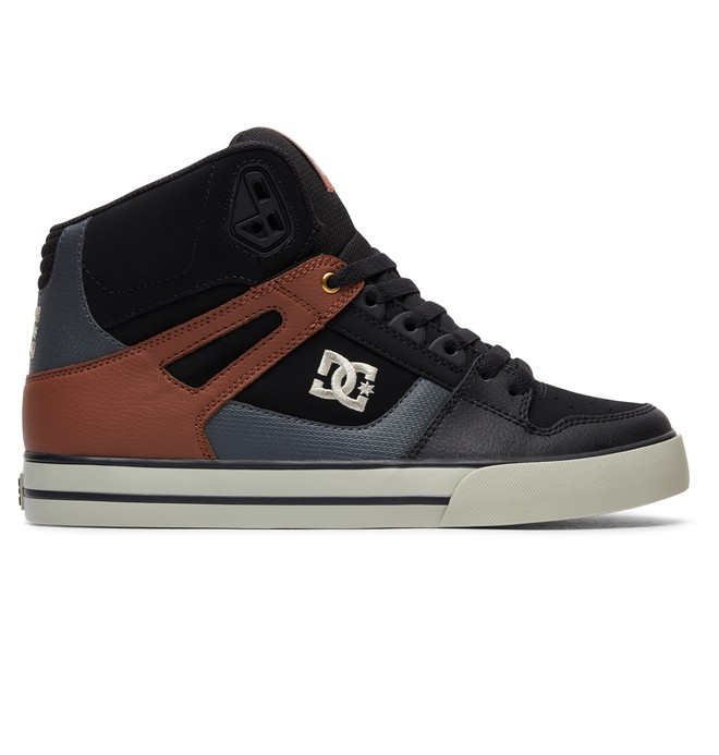dcshoes, Pure High WC - Chaussures, BLACK/TAN (bt0) 0 Pure High WC - Chaussures Noir 302523 DC Shoes