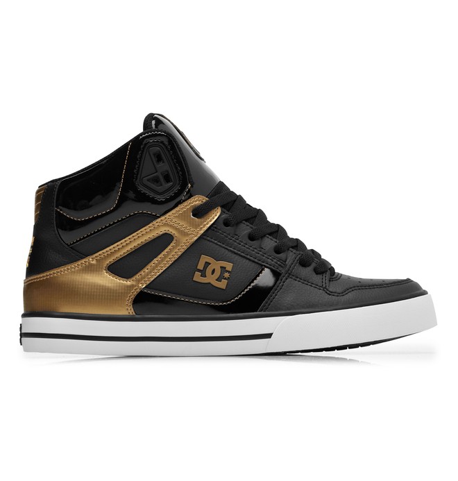 dcshoes, Men's Spartan WC High-Top Shoes, BLACK/METALLIC GOLD (b0) 0 Men's Spartan WC High-Top Shoes Black 302523 DC Shoes