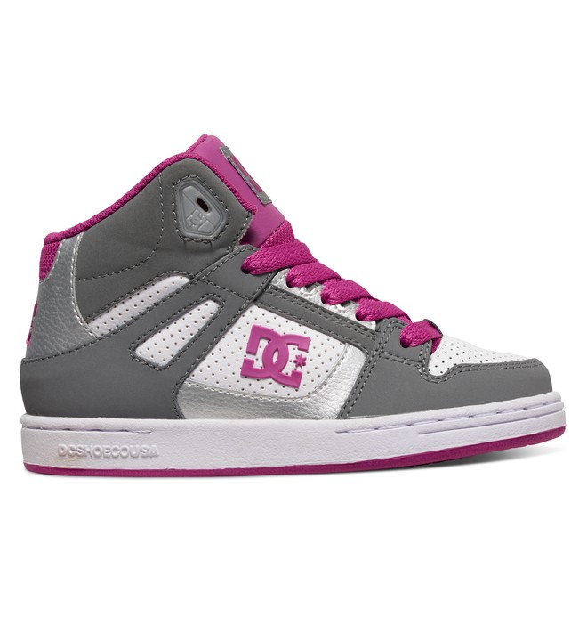 dcshoes, Rebound - High-Top Shoes, LT GREY/PURPLE (gp6) 0 Rebound - High-Top Shoes Grey 302676B DC Shoes