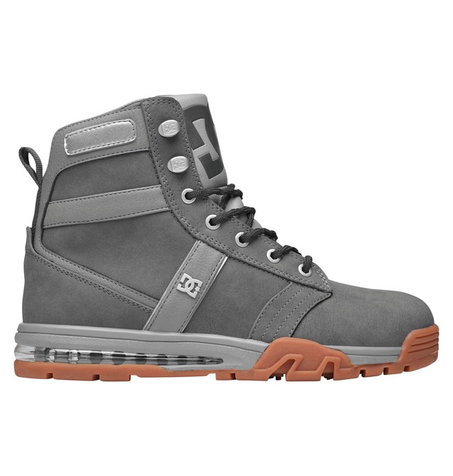 dcshoes, Men's Lieutenant Water Resistand Boots, GREY/GUM (2gg) 0 Men's Lieutenant Water Resistand Boots 302885 DC Shoes