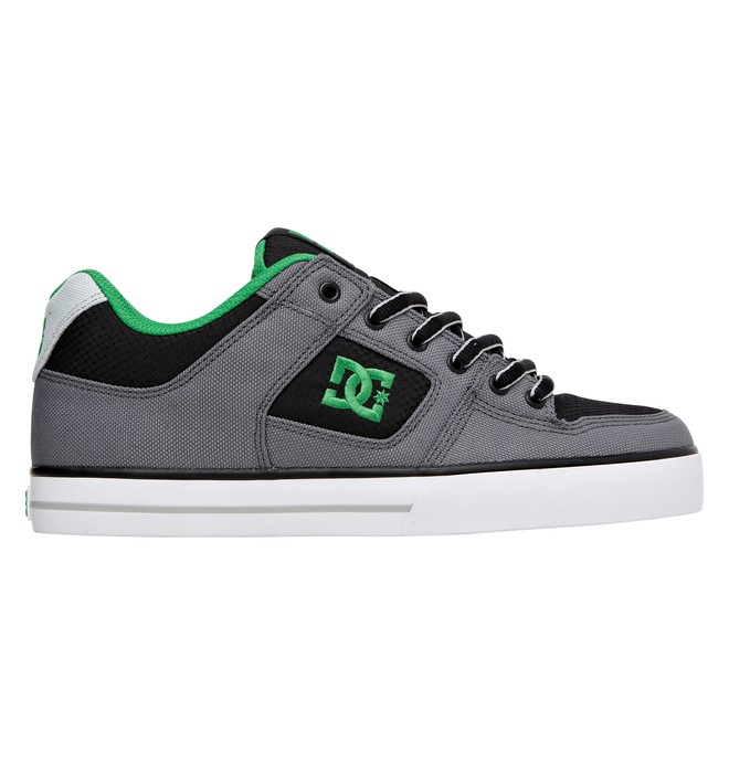 dcshoes, Men's Pure TX Low Top Shoes, BLACK/GREEN (bgn) 0 Men's Pure TX Low Top Shoes Black 302907 DC Shoes