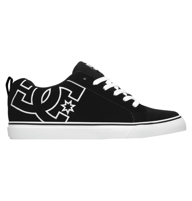 dcshoes, Men's Court Vulc Shoes, BLACK/BLACK/WHITE (blw) 0 Men's Court Vulc Shoes Black 303181 DC Shoes