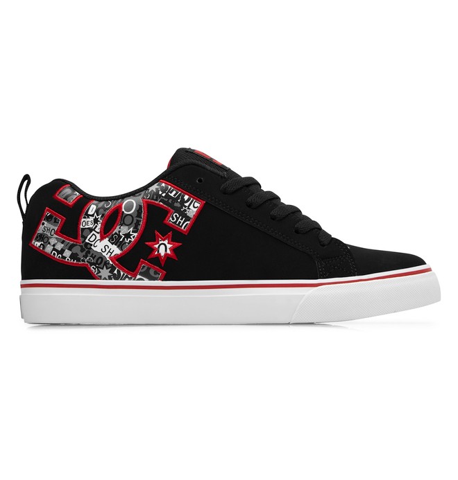 dcshoes, Men's Court Vulc SE Shoes, RECORD PRINT (rec) 0 Men's Court Vulc SE Shoes Purple 303187 DC Shoes