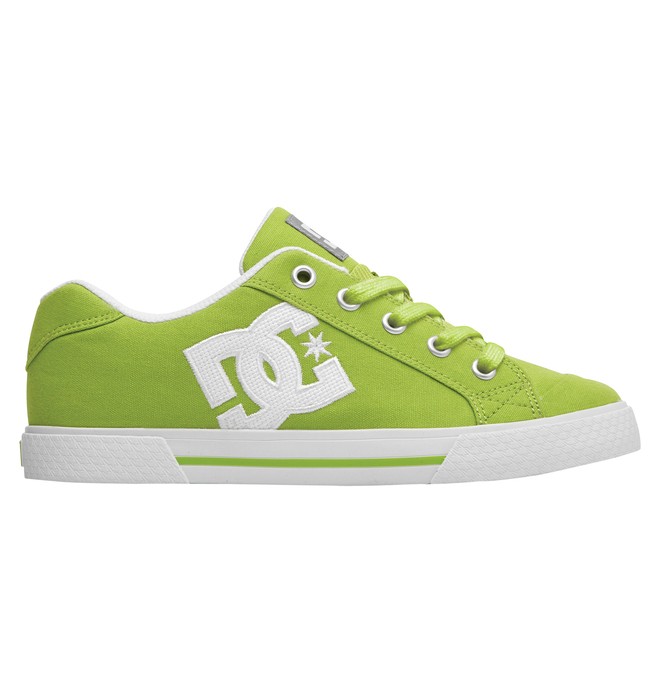 dcshoes, Women's Chelsea TX Low Top Shoes, SOFT LIME/WHITE (33w) 0 Women's Chelsea TX Low Top Shoes Green 303226 DC Shoes