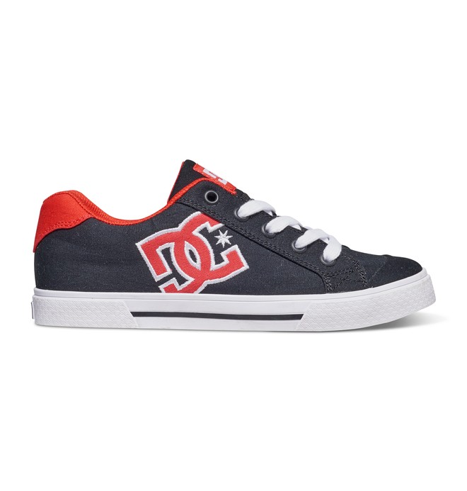dcshoes, Women's Chelsea TX Low Top Shoes, BLACK/POPPY RED (kpr) 0 Women's Chelsea TX Low Top Shoes Black 303226 DC Shoes