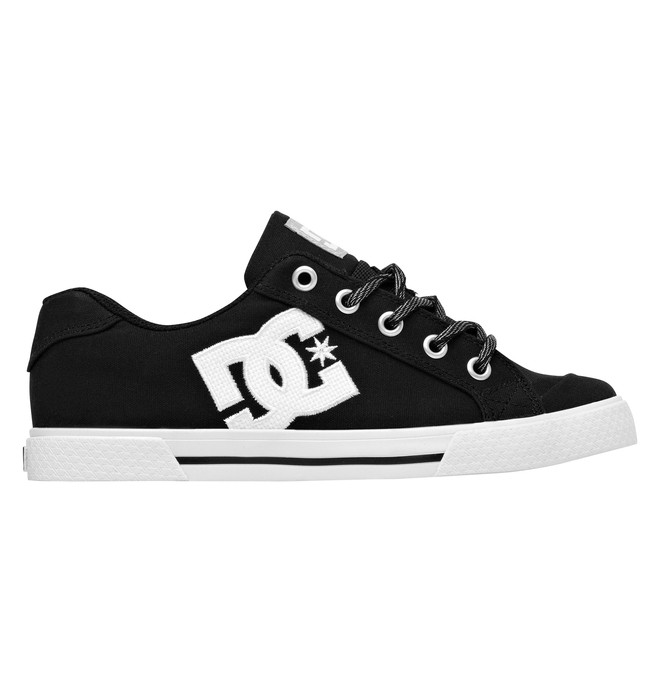 dcshoes, Women's Chelsea TX Low Top Shoes, BLACK/WHITE/M SILVER (kwm) 0 Women's Chelsea TX Low Top Shoes Black 303226 DC Shoes
