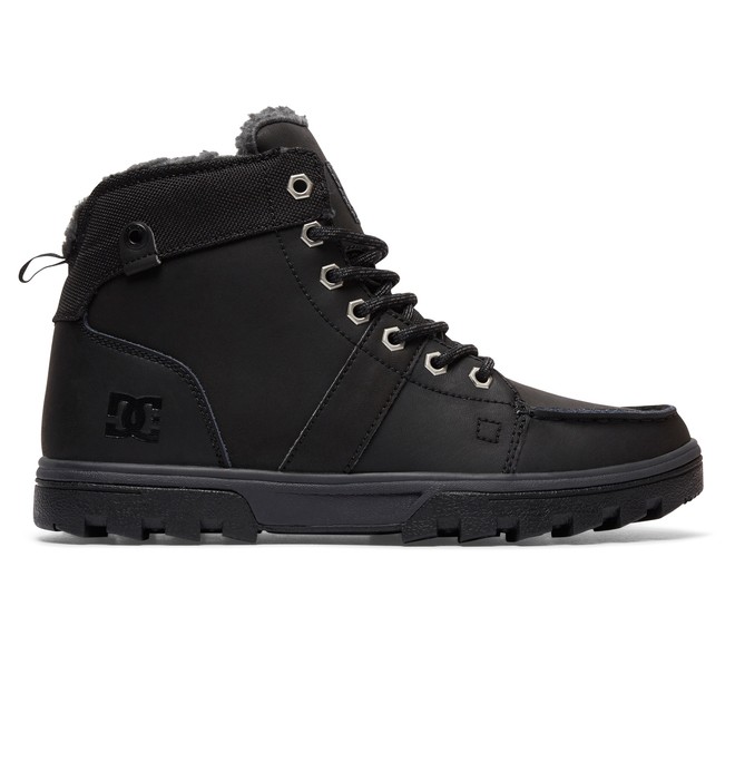dcshoes, Men's Woodland Lace-Up Boots, BLACK/BLACK/GREY (xkks) 0 Men's Woodland Lace-Up Boots Black 303241 DC Shoes