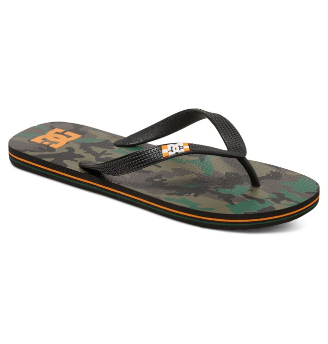dcshoes, Men's Spray Graffik Flip flops, ORANGE/CAMO (8cm) 0 Men's Spray Graffik Flip flops Orange 303276 DC Shoes