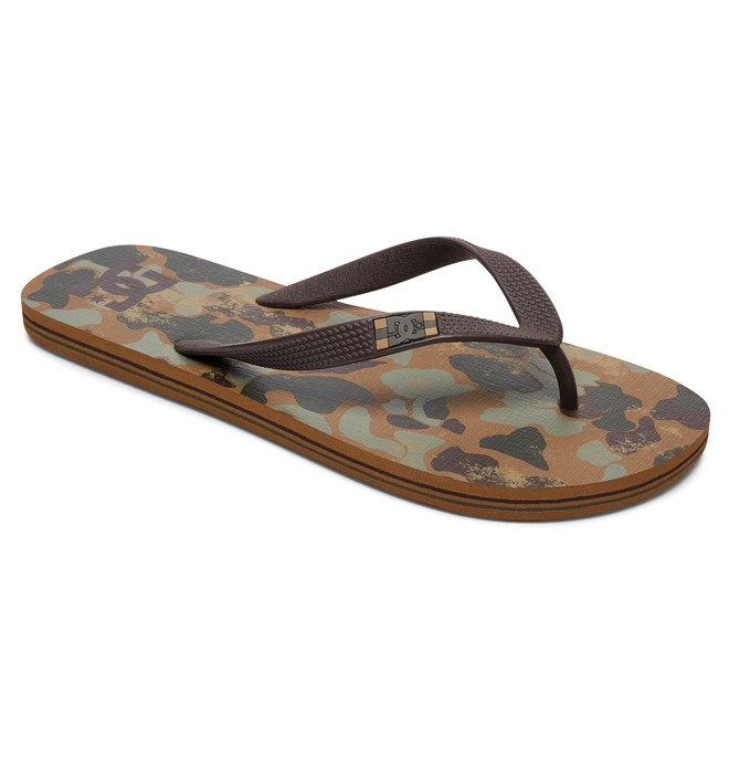 dcshoes, Men's Spray Graffik Flip flops, OLIVE CAMO (ovc) 0 Men's Spray Graffik Flip flops Green 303276 DC Shoes