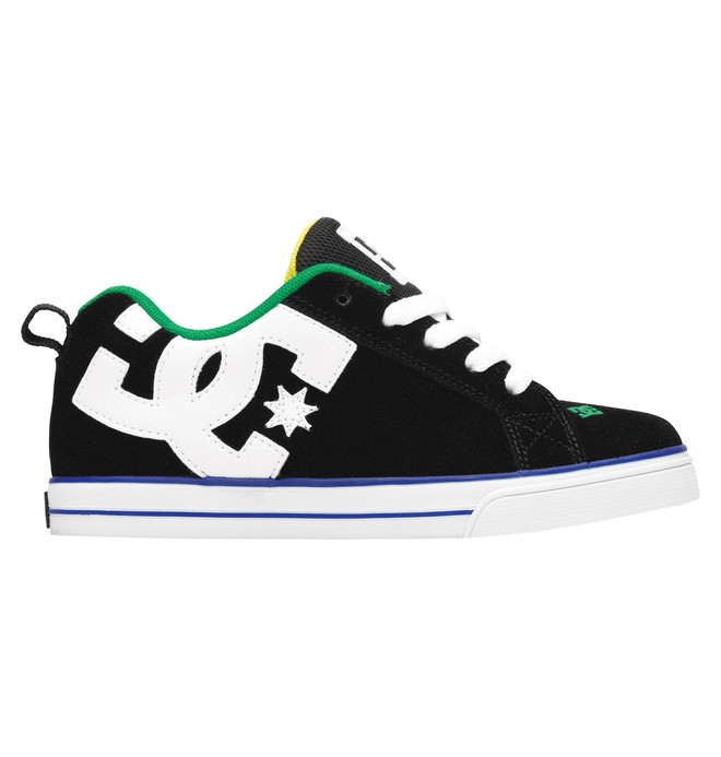 dcshoes, Court Graffik Vulc, BLACK/GREEN (bgn) 0 Court Graffik Vulc 303296A DC Shoes