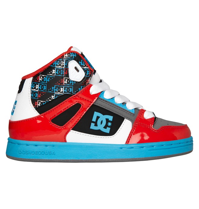 dcshoes, Kid's 4-7 Rebound SE High-Top Shoes, BLACK MULTI (bk5) 0 Kid's 4-7 Rebound SE High-Top Shoes Black 303310A DC Shoes