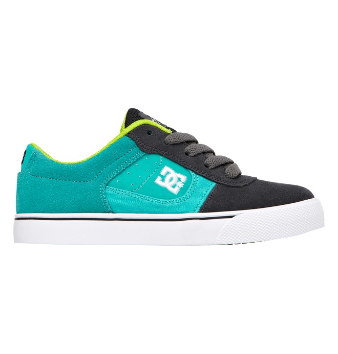 dcshoes, Kid's 4-7 Cole Pro Shoes, GREY/GREEN (ggb) 0 Kid's 4-7 Cole Pro Shoes Grey 303323A DC Shoes