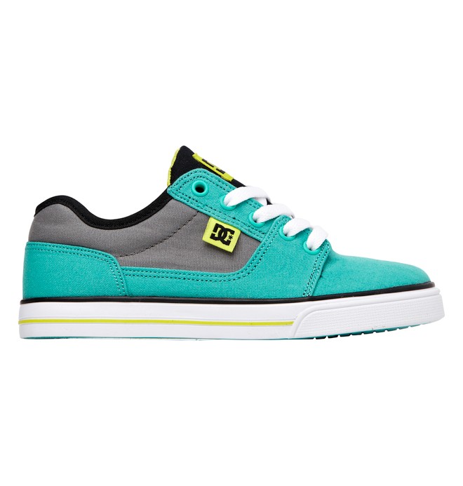 dcshoes, Kids Bristol Canvas Shoes, AQUA (aqa) 0 Kids Bristol Canvas Shoes Blue 303324A DC Shoes