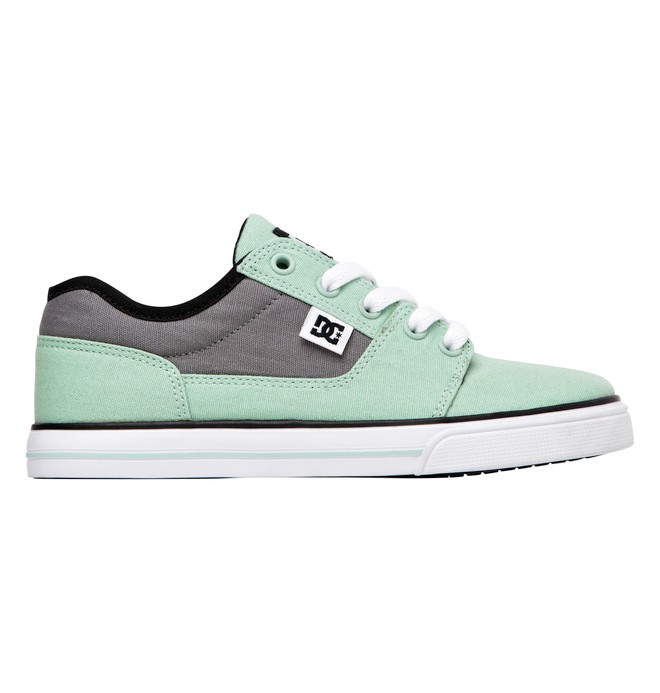 dcshoes, Kids Bristol Canvas Shoes, MINT (mnt) 0 Kids Bristol Canvas Shoes Green 303324A DC Shoes