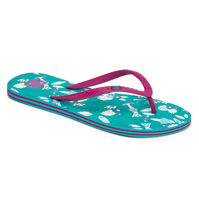 dcshoes, Women's Spray Graffik Sandals, GREEN (300) 0 Women's Spray Graffik Sandals 303363 DC Shoes