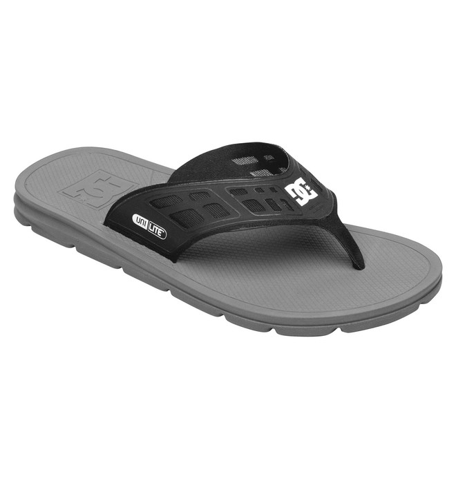 dcshoes, Men's Indo Sandals, BLACK/BATTLESHIP (btt) 0 Men's Indo Sandals 303397 DC Shoes