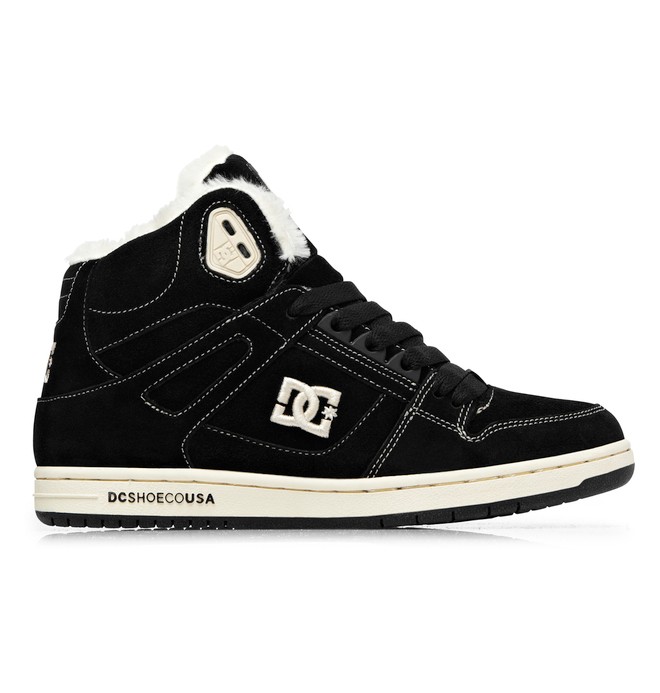 dcshoes, Women's Rebound Hi LE Shoes, BLACK/OYSTER (boy) 0 Women's Rebound Hi LE Shoes Black 303400 DC Shoes