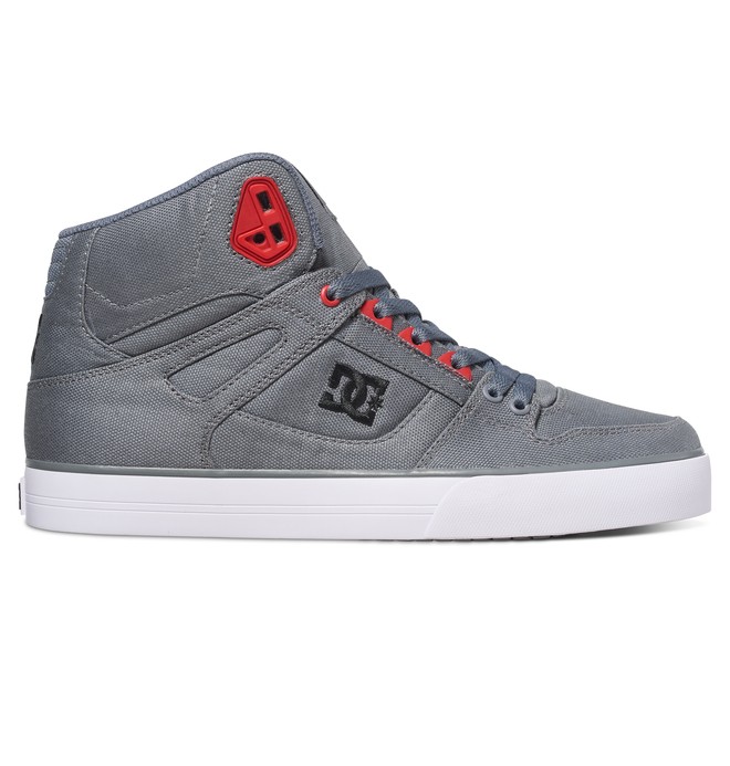 dcshoes, Men's Spartan WC TX High-Top Shoes, GREY/BLACK/RED (xskr) 0 Men's Spartan WC TX High-Top Shoes Grey 303435 DC Shoes
