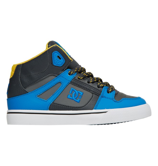 dcshoes, Boy's 8-16 Spartan High-Top Shoes, ARMOR/BATTLESHIP/YELLOW (aby) 0 Boy's 8-16 Spartan High-Top Shoes Blue 303499B DC Shoes