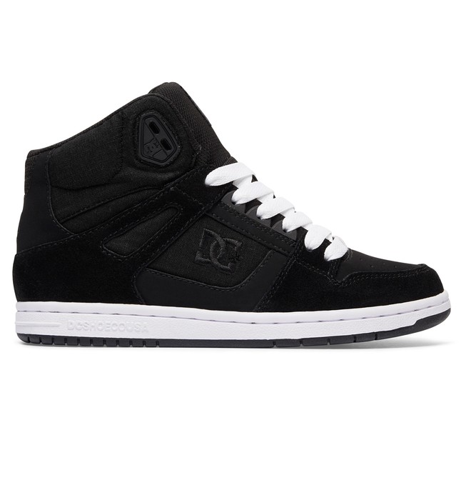 dcshoes, Women's Rebound High SE High Top Shoes, BLACK RINSE (krs) 0 Women's Rebound High SE High Top Shoes Black 320028 DC Shoes