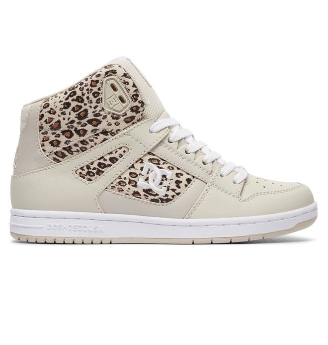 dcshoes, Women's Rebound High SE High Top Shoes, TAN/BROWN (tbn) 0 Women's Rebound High SE High Top Shoes Brown 320028 DC Shoes